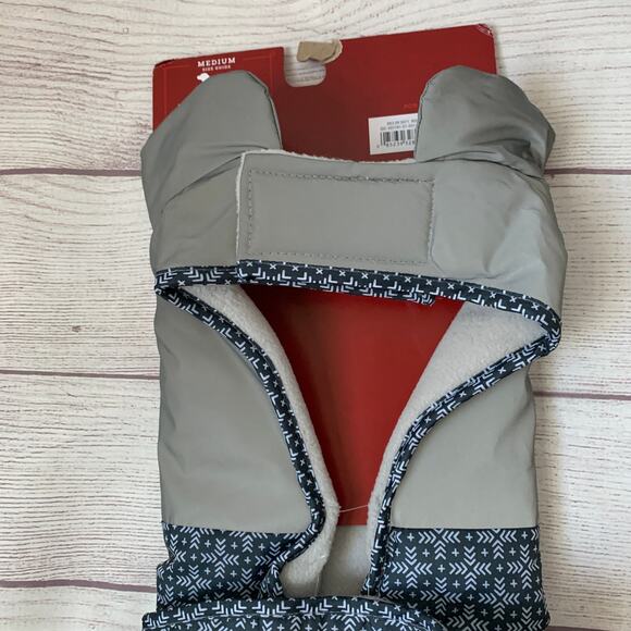 Wondershop at Target Gray Reflective Puffer Pet Vest Size M Up to 40lbs Cat Dog - Picture 7 of 11